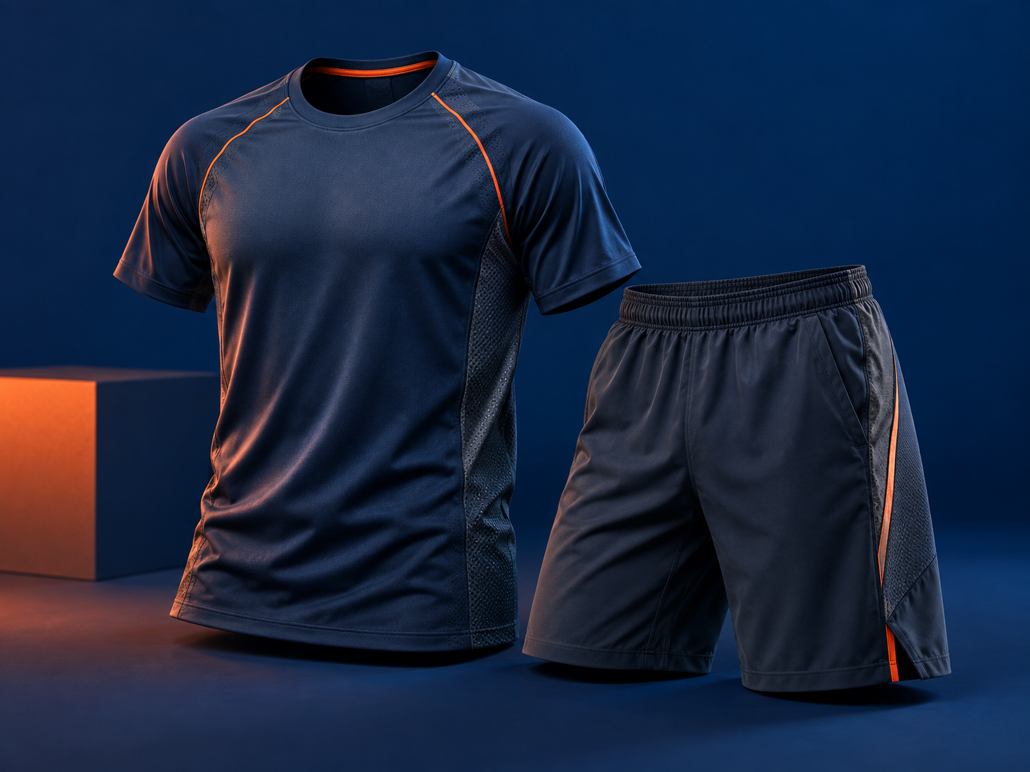 Camiseta y pantalón corto deportivos